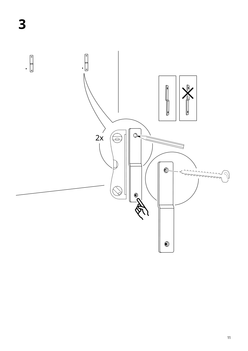 Assembly instructions for IKEA Kungsfors shelf stainless steel | Page 11 - IKEA KUNGSFORS suspension rail w shelves/wll grids 793.083.94