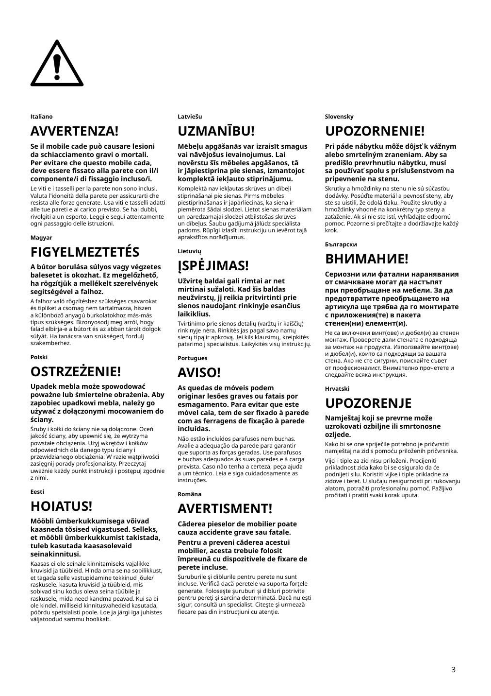 Assembly instructions for IKEA Kungsfors shelf stainless steel | Page 3 - IKEA KUNGSFORS suspension rail w shelves/wll grids 793.083.94