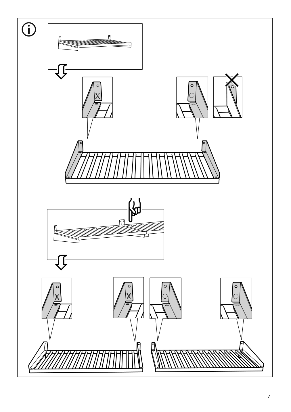 Assembly instructions for IKEA Kungsfors shelf stainless steel | Page 7 - IKEA KUNGSFORS suspension rail w shelves/wll grids 793.083.94