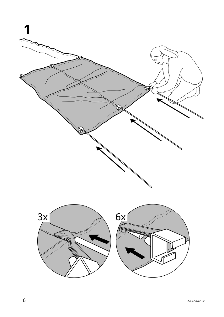 Assembly instructions for IKEA Kura bed tent dinosaur | Page 6 - IKEA KURA bed tent 104.642.16