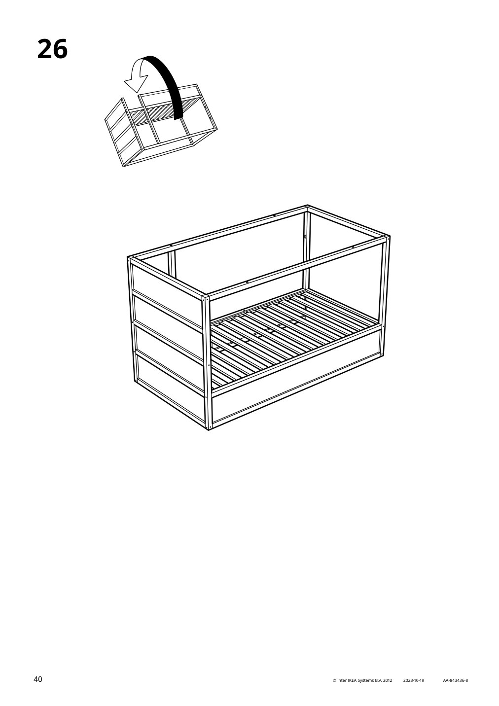 Assembly instructions for IKEA Kura reversible bed white pine | Page 40 - IKEA KURA reversible bed 802.538.09