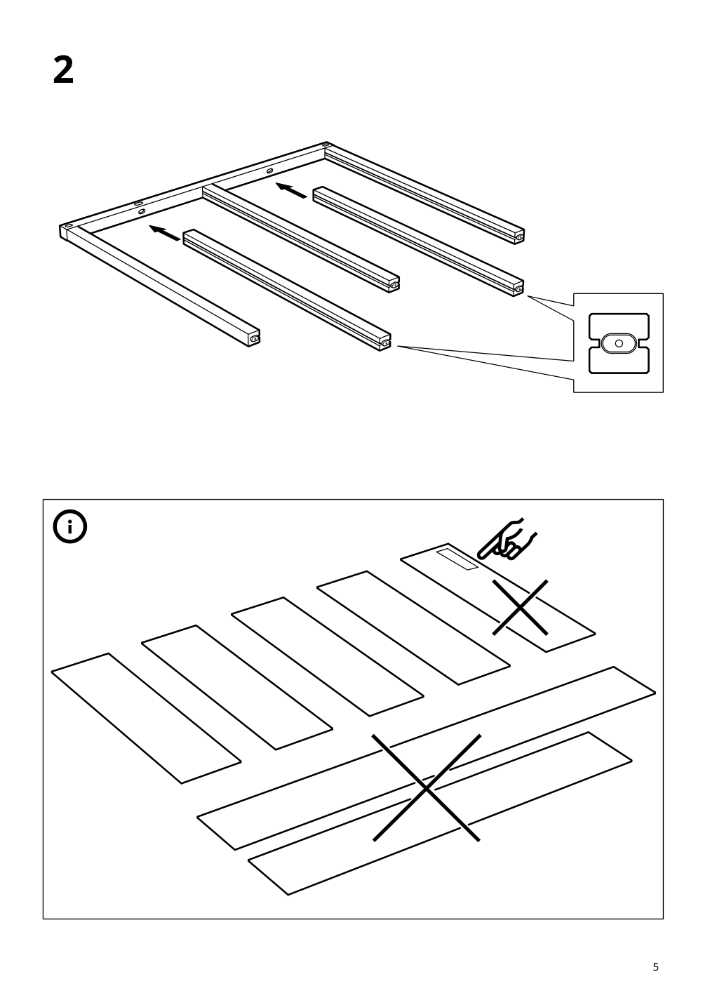 Assembly instructions for IKEA Kura reversible bed white pine | Page 5 - IKEA KURA reversible bed 802.538.09