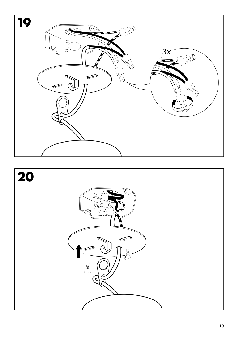 Assembly instructions for IKEA Kvartaer pendant lamp | Page 13 - IKEA KVARTÄR pendant lamp 702.078.08