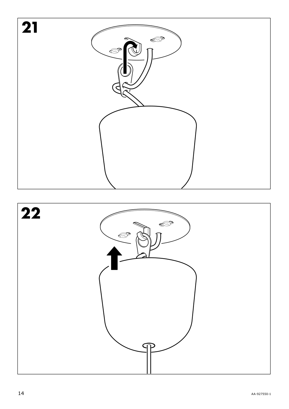 Assembly instructions for IKEA Kvartaer pendant lamp | Page 14 - IKEA KVARTÄR pendant lamp 702.078.08