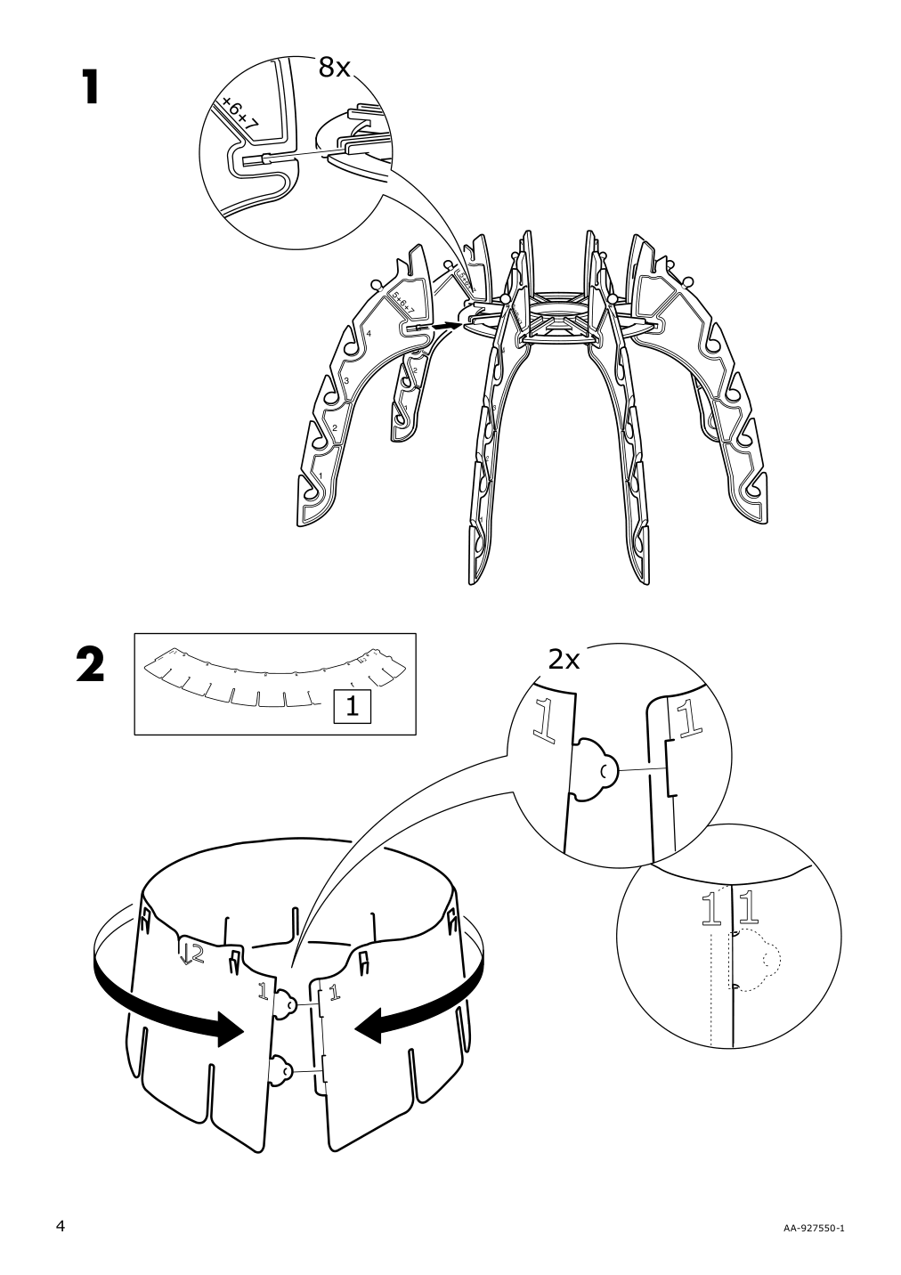 Assembly instructions for IKEA Kvartaer pendant lamp | Page 4 - IKEA KVARTÄR pendant lamp 702.078.08