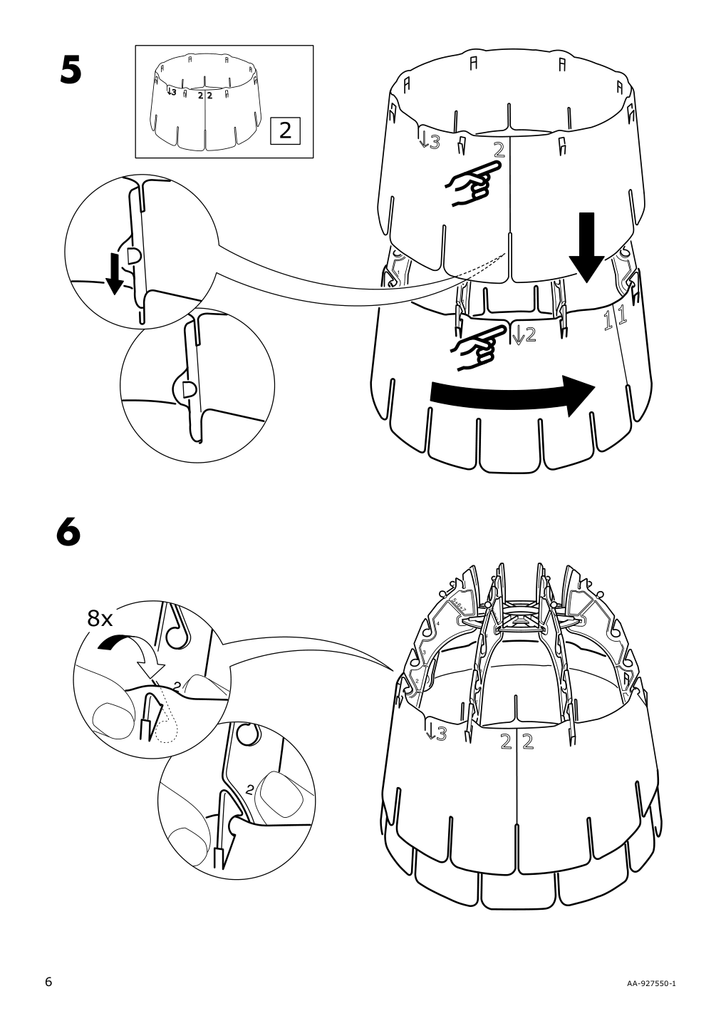 Assembly instructions for IKEA Kvartaer pendant lamp | Page 6 - IKEA KVARTÄR pendant lamp 702.078.08