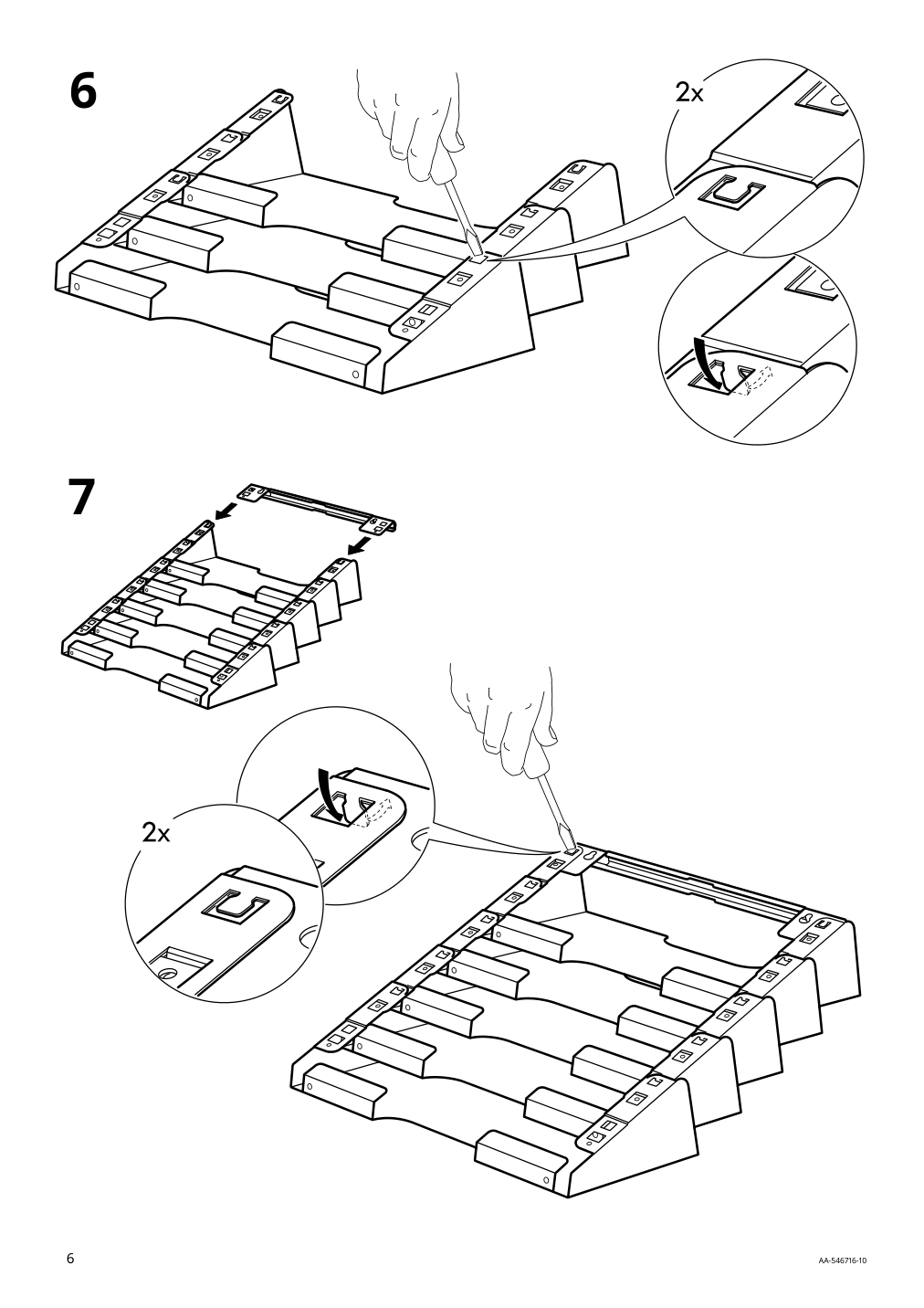 Assembly instructions for IKEA Kvissle wall magazine rack white | Page 6 - IKEA KVISSLE wall magazine rack 901.980.30