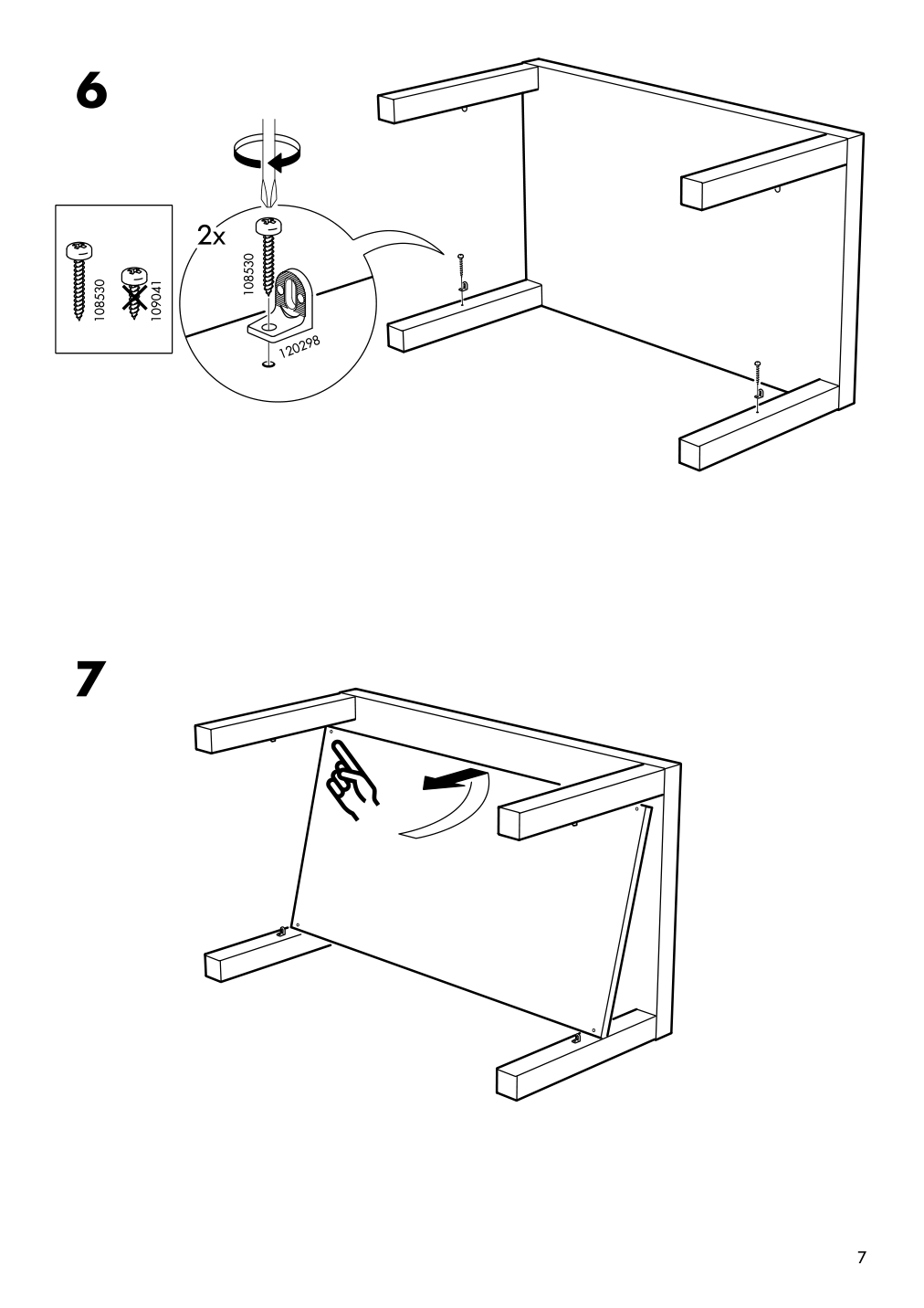 Assembly instructions for IKEA Lack coffee table black brown | Page 7 - IKEA LACK coffee table 401.042.94