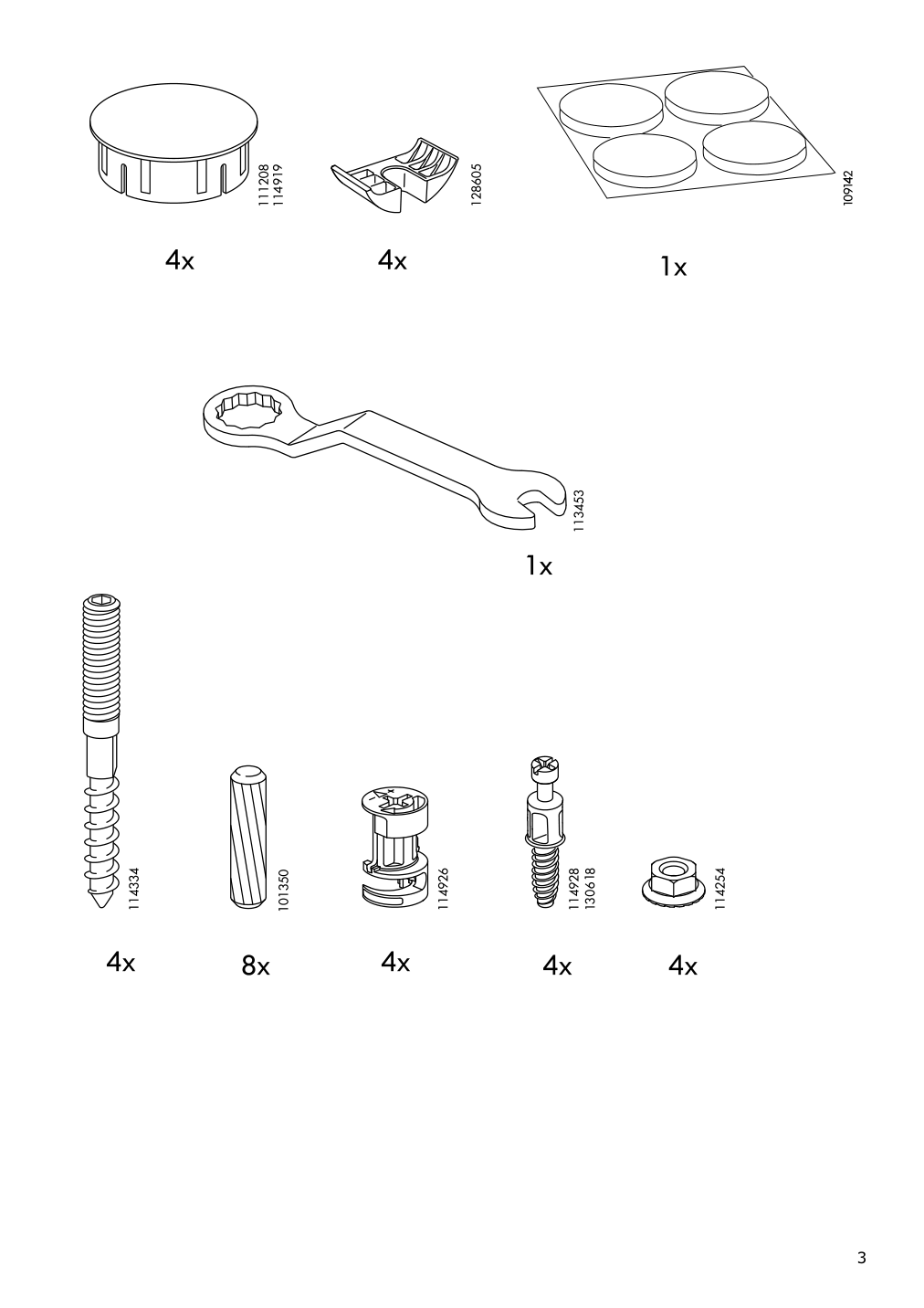 Assembly instructions for IKEA Lack console table black brown | Page 3 - IKEA LACK console table 105.743.52