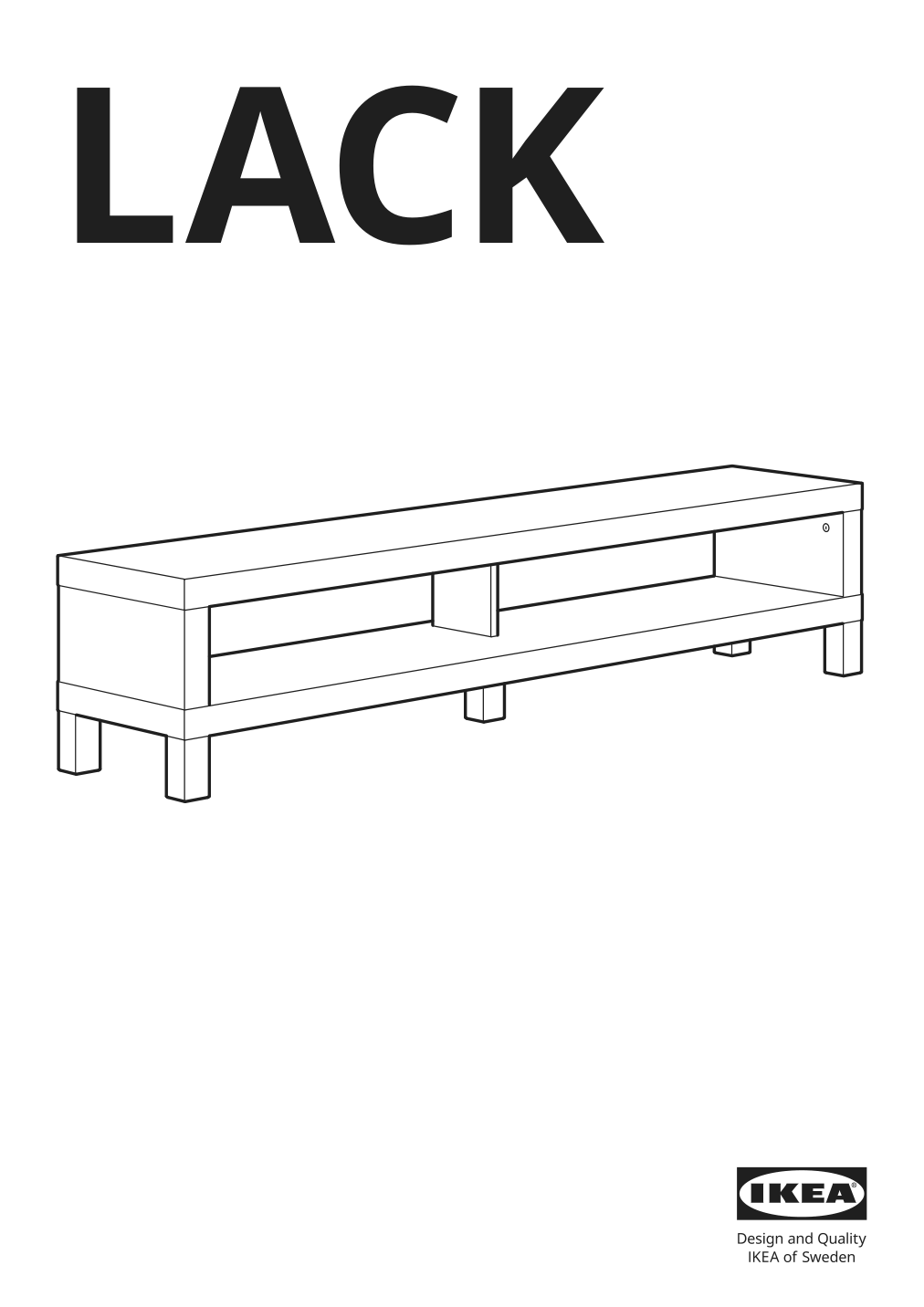 Assembly instructions for IKEA Lack tv unit black brown | Page 1 - IKEA LACK TV unit 605.660.62