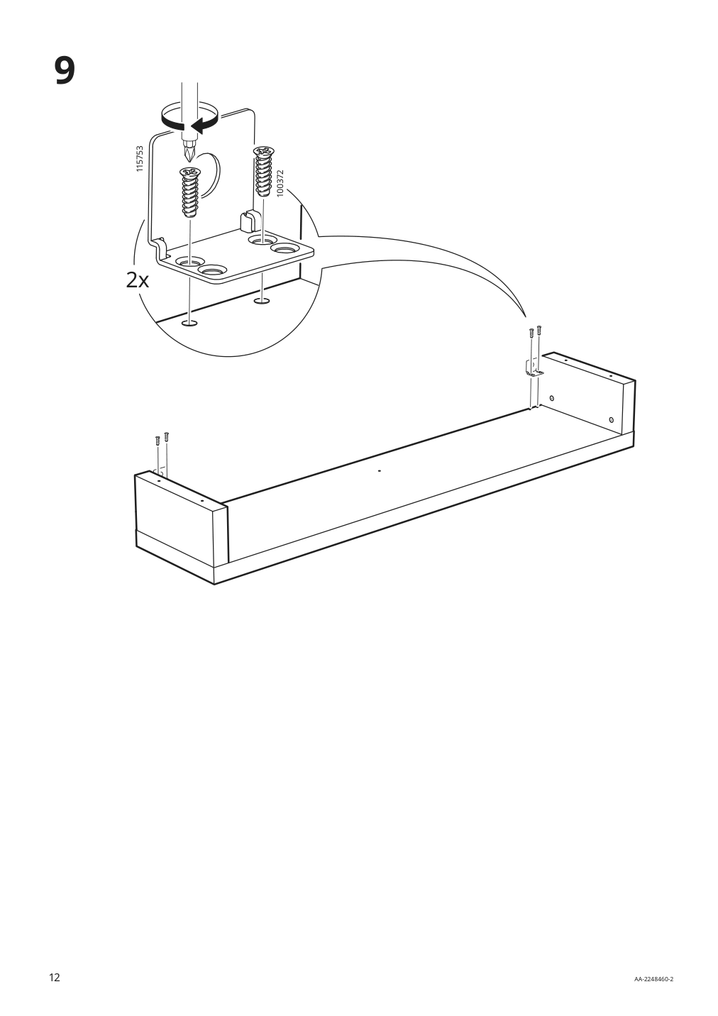 Assembly instructions for IKEA Lack tv unit black brown | Page 12 - IKEA LACK TV unit 605.660.62