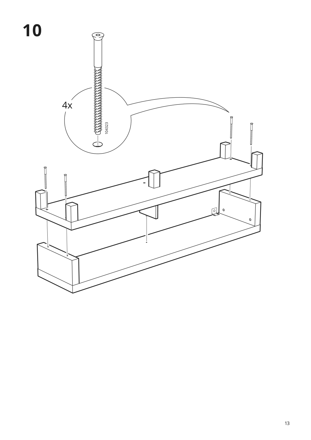 Assembly instructions for IKEA Lack tv unit black brown | Page 13 - IKEA LACK TV unit 605.660.62