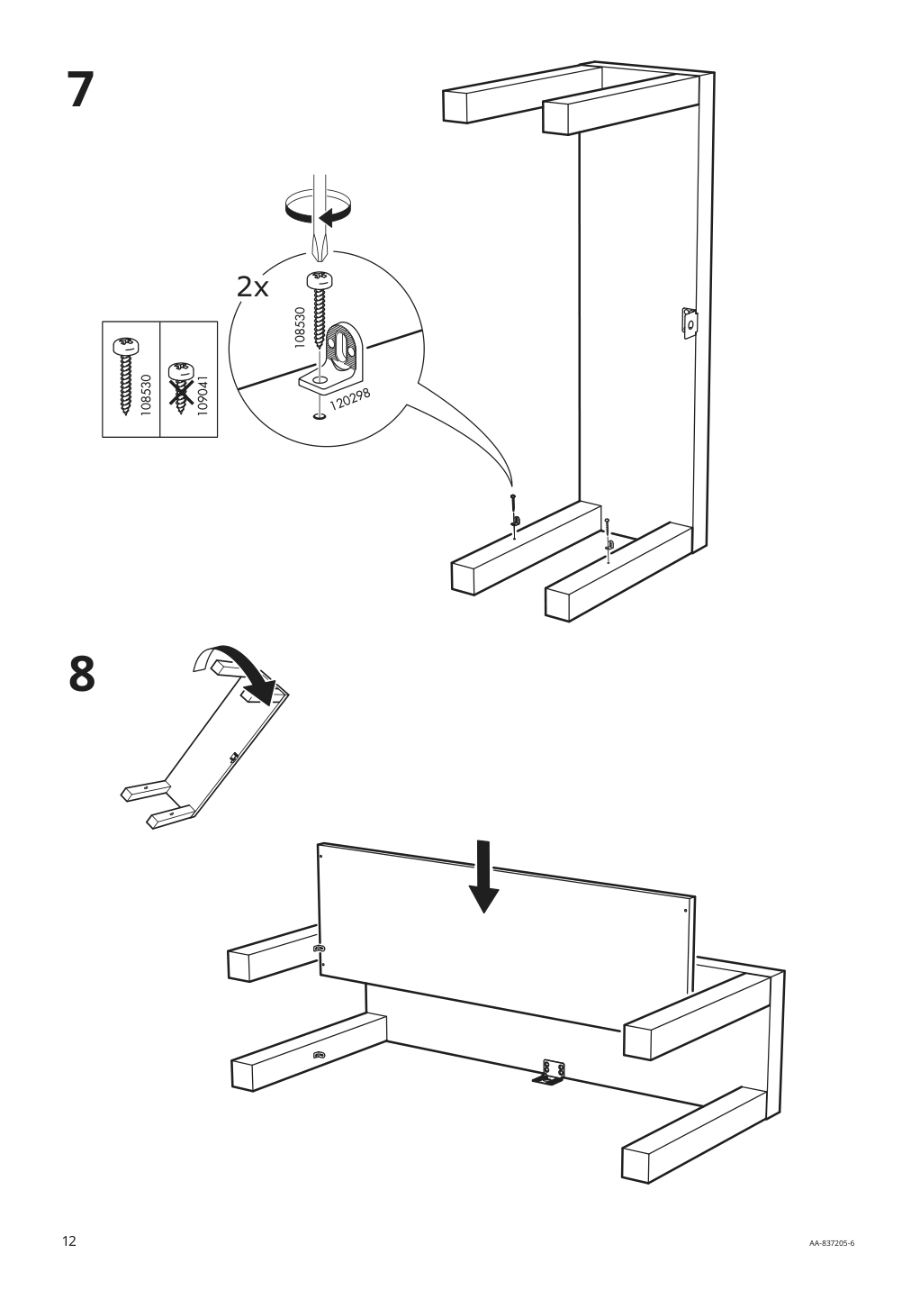 Assembly instructions for IKEA Lack tv unit black | Page 12 - IKEA LACK TV unit 902.432.97