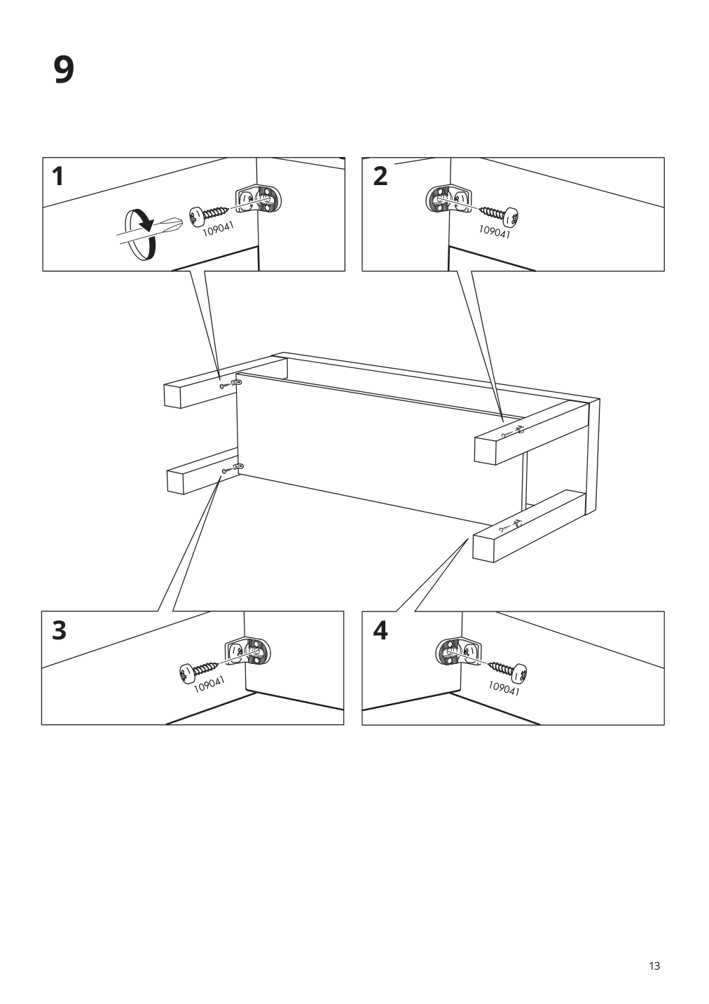 Assembly instructions for IKEA Lack tv unit black | Page 13 - IKEA LACK TV unit 902.432.97