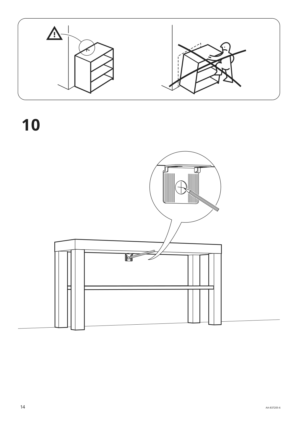 Assembly instructions for IKEA Lack tv unit black | Page 14 - IKEA LACK TV unit 902.432.97