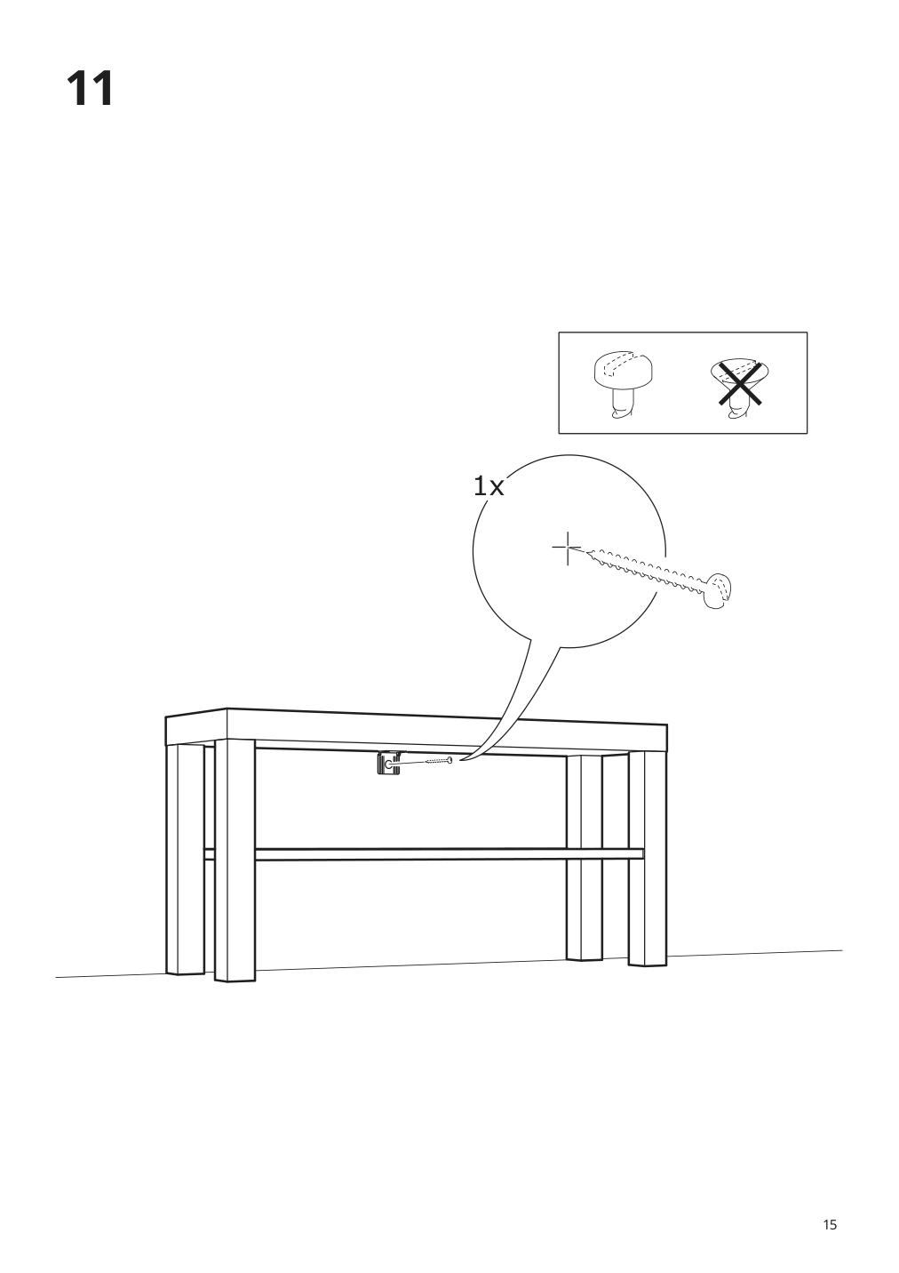 Assembly instructions for IKEA Lack tv unit black | Page 15 - IKEA LACK TV unit 902.432.97