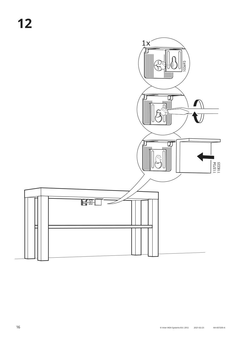 Assembly instructions for IKEA Lack tv unit black | Page 16 - IKEA LACK TV unit 902.432.97