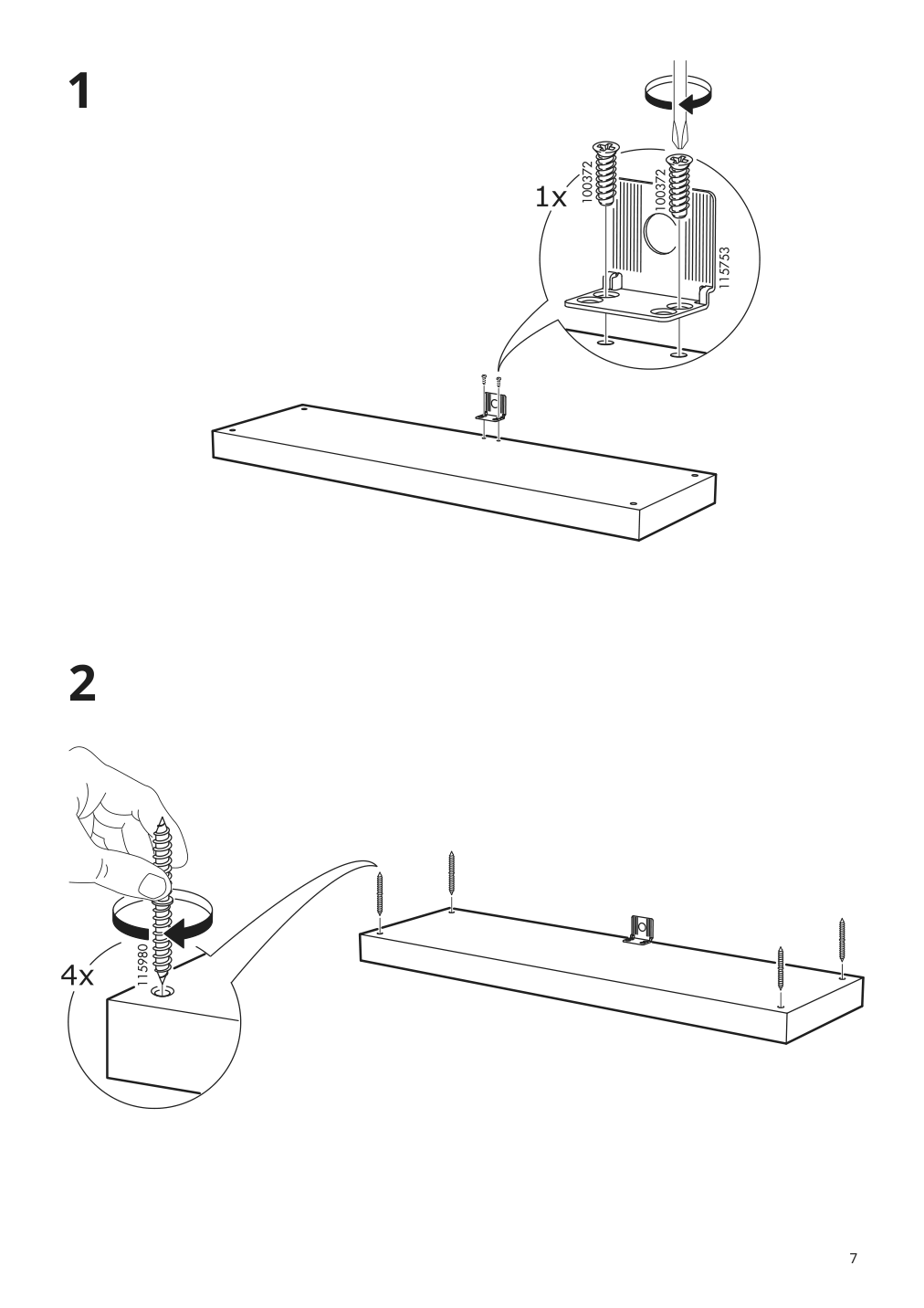 Assembly instructions for IKEA Lack tv unit black | Page 7 - IKEA LACK TV unit 902.432.97