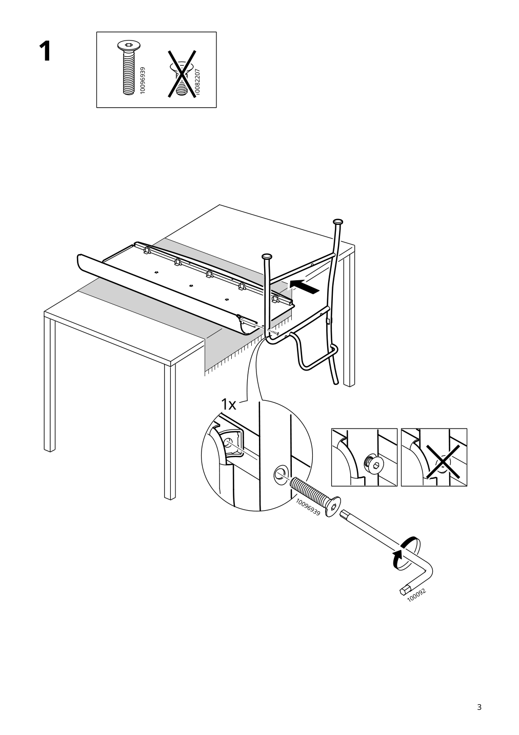 Assembly instructions for IKEA Laeckoe loveseat outdoor gray | Page 3 - IKEA LÄCKÖ loveseat, outdoor 994.950.64