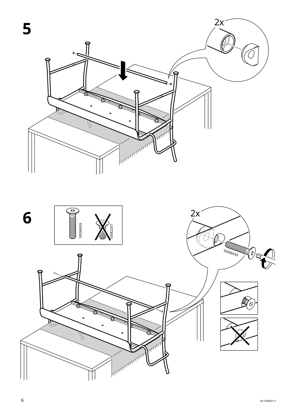 Assembly instructions for IKEA Laeckoe loveseat outdoor gray | Page 6 - IKEA LÄCKÖ loveseat, outdoor 994.950.64