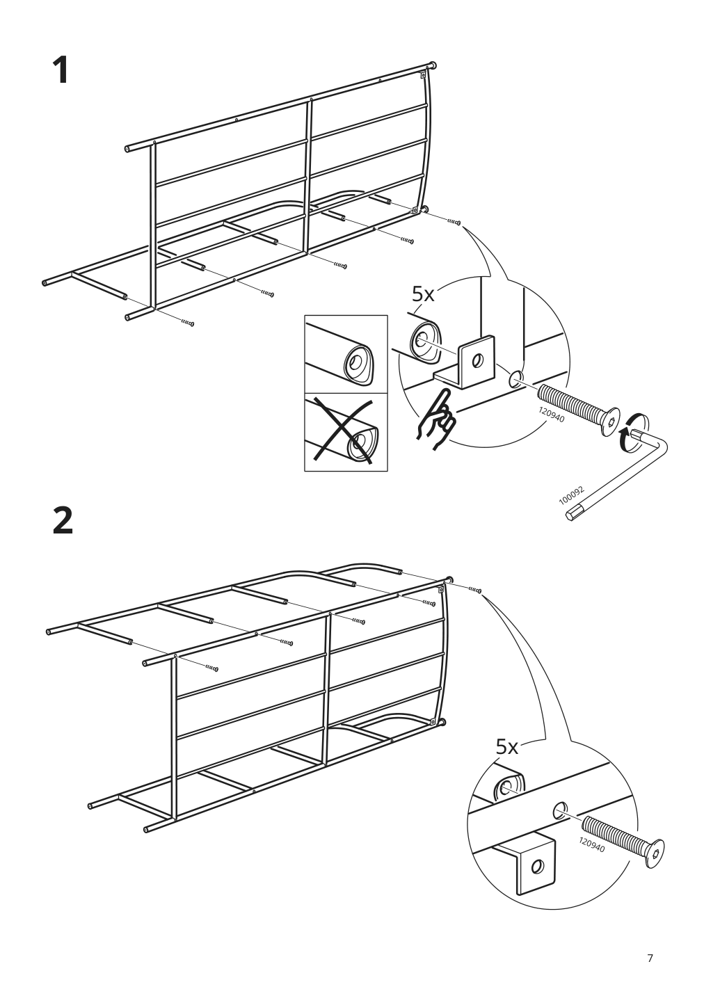 Assembly instructions for IKEA Laeckoe shelving unit outdoor gray | Page 7 - IKEA LÄCKÖ shelving unit, outdoor 201.518.37