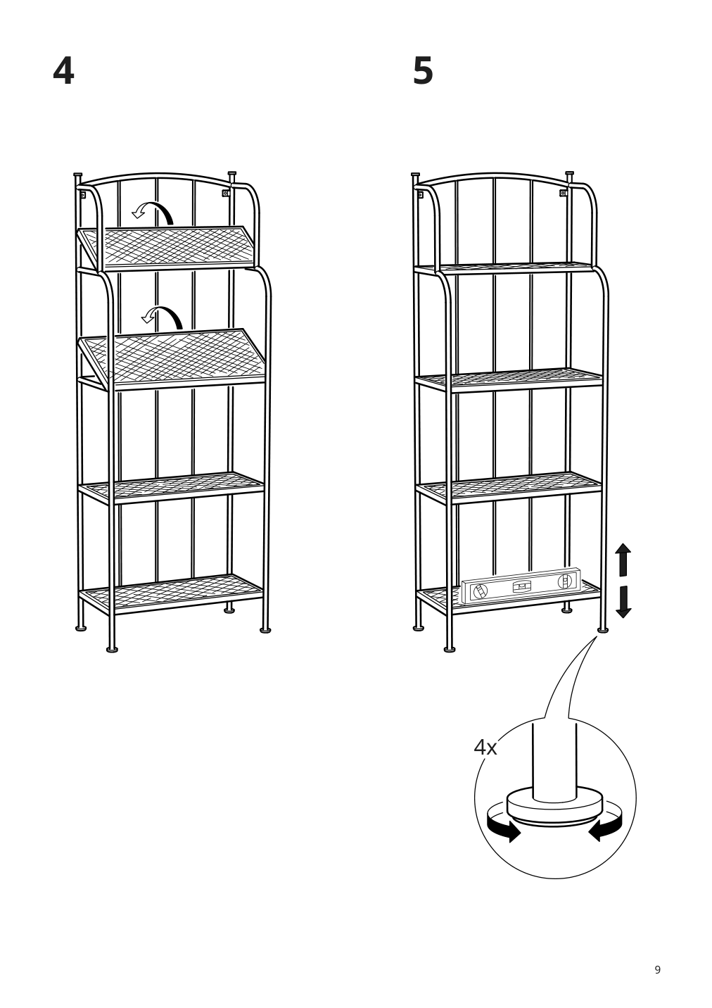 Assembly instructions for IKEA Laeckoe shelving unit outdoor gray | Page 9 - IKEA LÄCKÖ shelving unit, outdoor 201.518.37