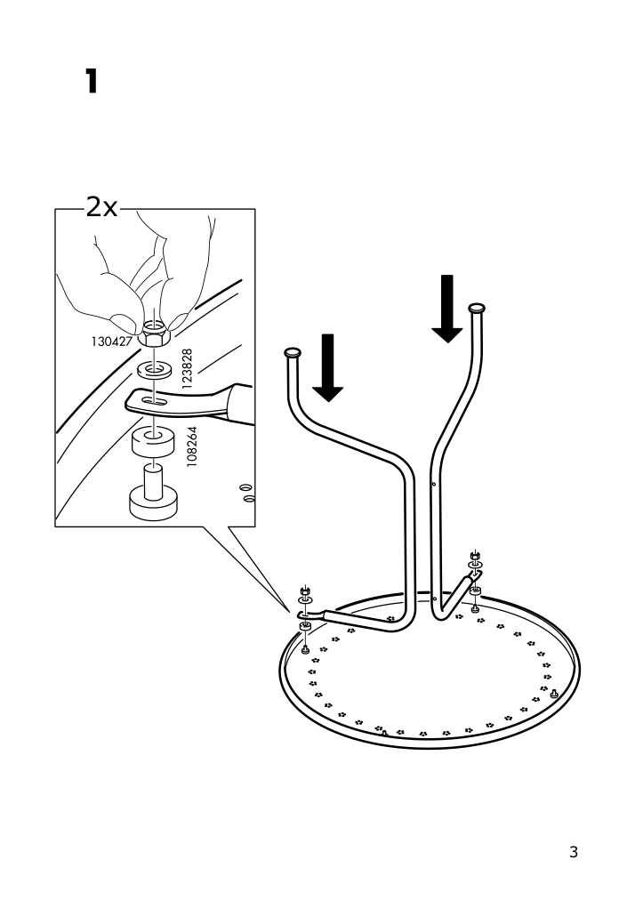 Assembly instructions for IKEA Laeckoe table outdoor gray | Page 3 - IKEA LÄCKÖ table+2 chairs, outdoor 392.690.16