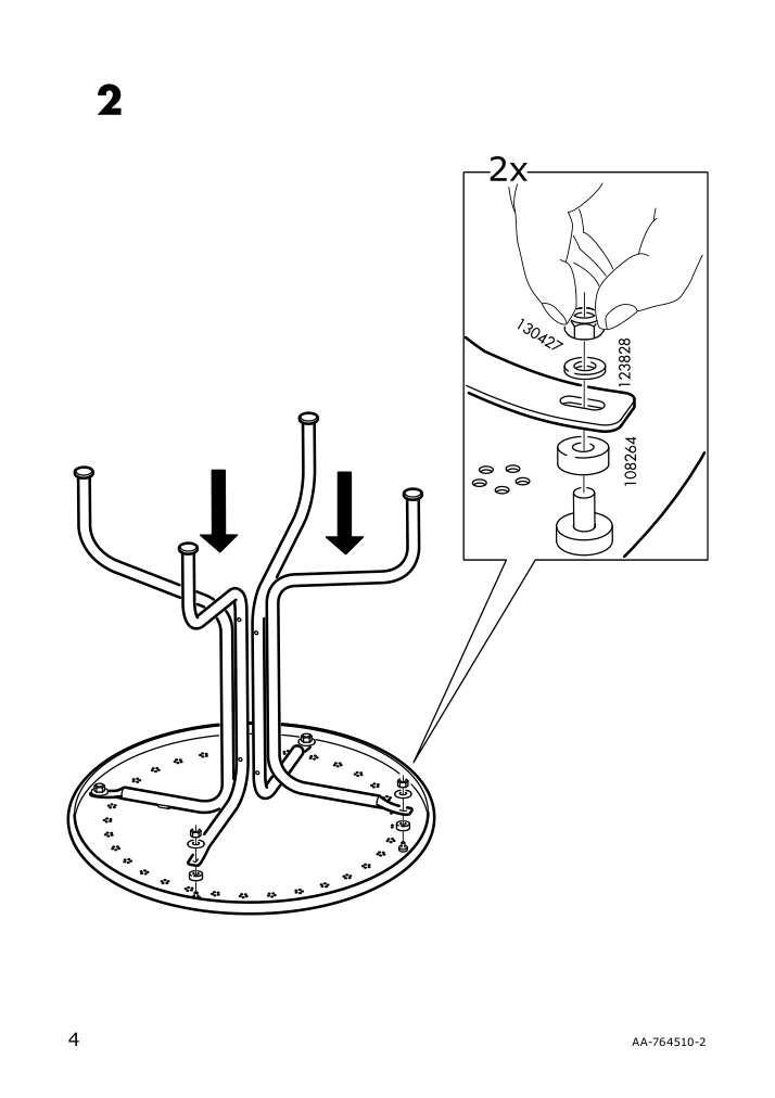 Assembly instructions for IKEA Laeckoe table outdoor gray | Page 4 - IKEA LÄCKÖ table+2 chairs, outdoor 392.690.16