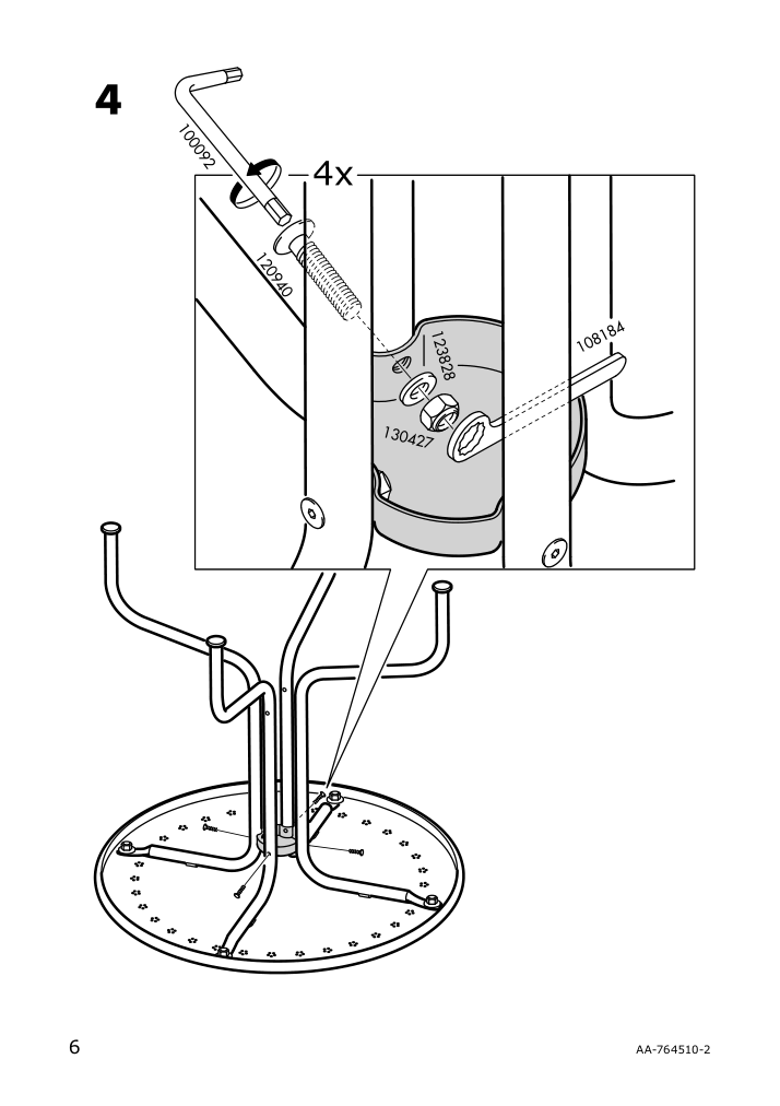 Assembly instructions for IKEA Laeckoe table outdoor gray | Page 6 - IKEA LÄCKÖ table+2 chairs, outdoor 392.690.16