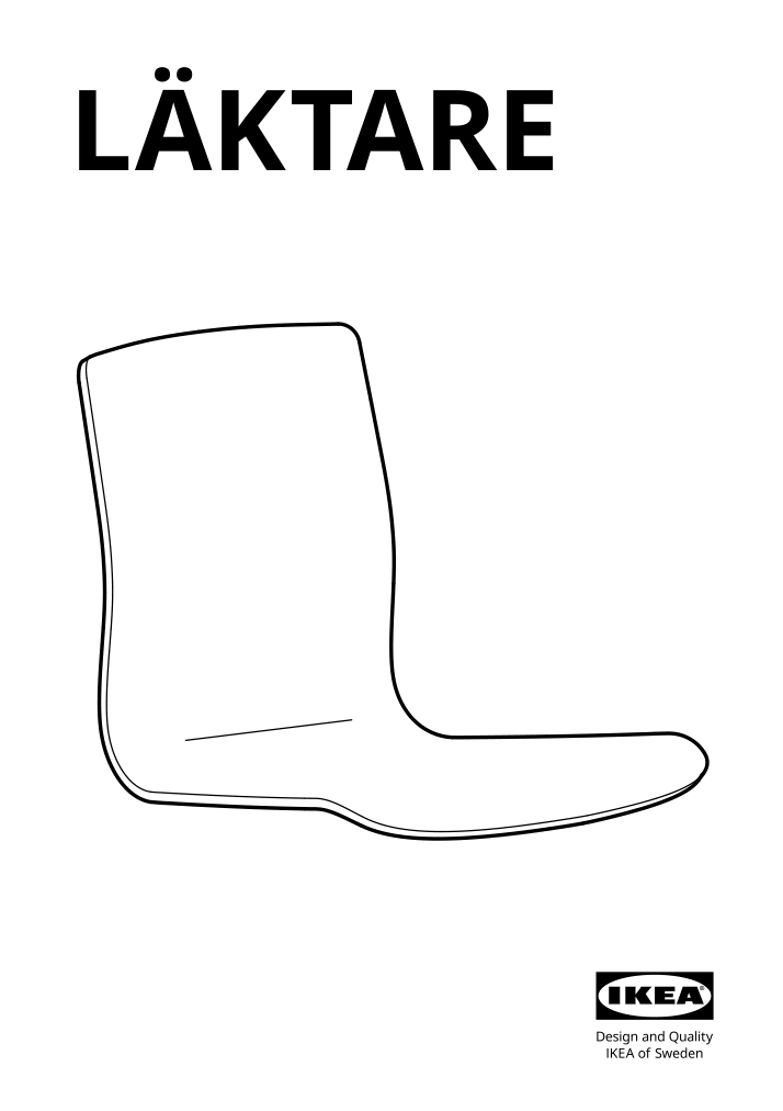 Assembly instructions for IKEA Laektare seat shell birch veneer | Page 1 - IKEA LÄKTARE conference chair 295.032.08