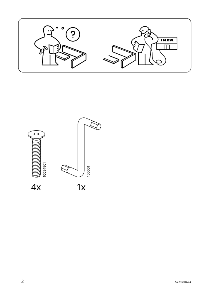 Assembly instructions for IKEA Laektare seat shell birch veneer | Page 2 - IKEA TOMMARYD / LÄKTARE conference table and chairs 895.283.81