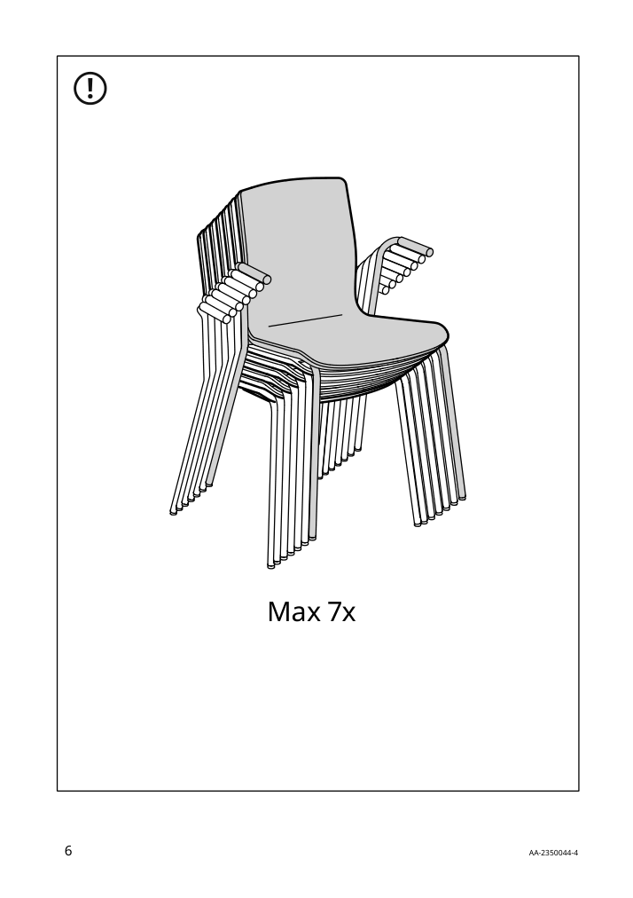 Assembly instructions for IKEA Laektare seat shell birch veneer | Page 6 - IKEA TOMMARYD / LÄKTARE conference table and chairs 195.285.01