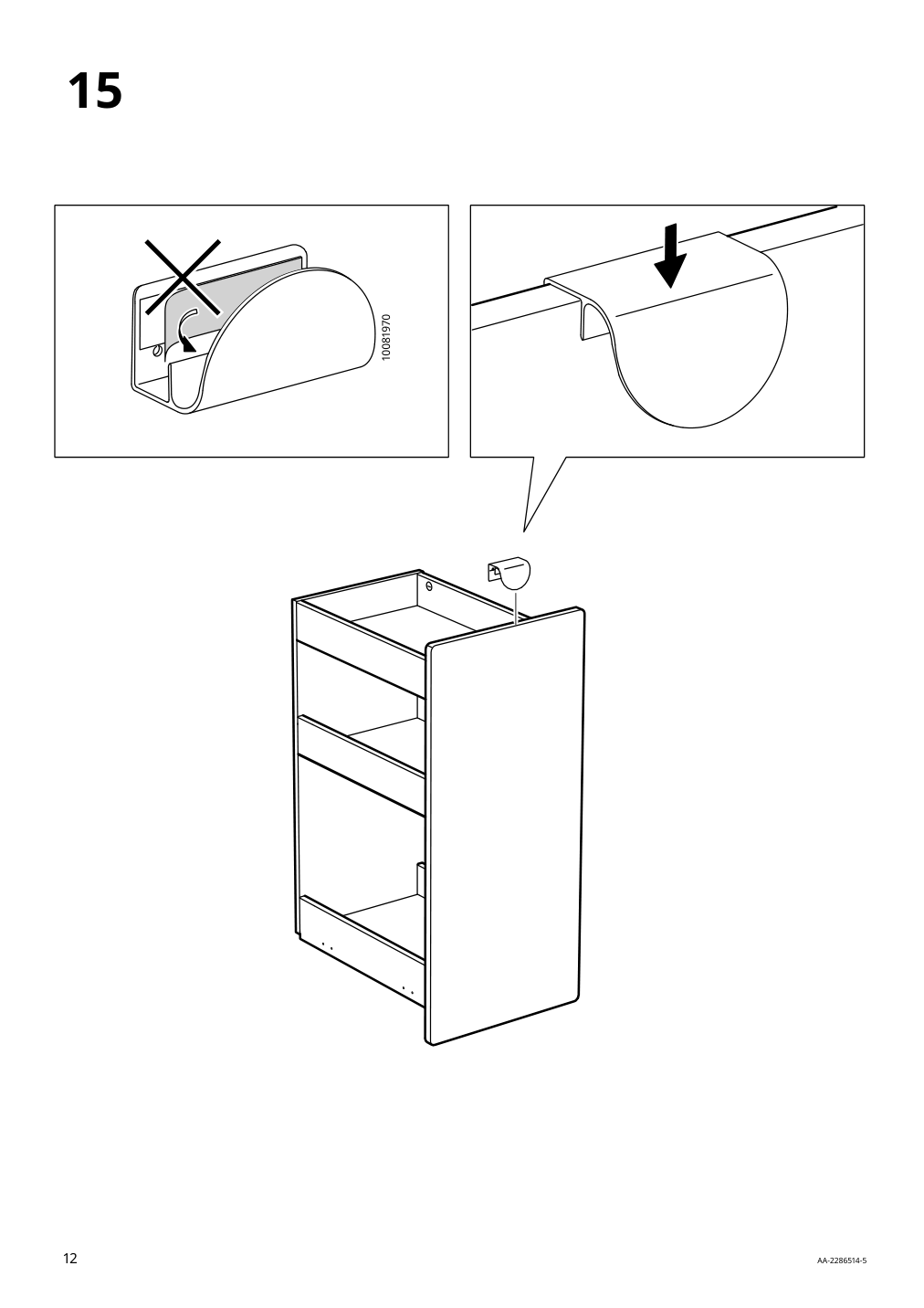 Assembly instructions for IKEA Laerande desk with pull out storage unit white | Page 12 - IKEA LÄRANDE desk with pull-out storage unit 004.927.95