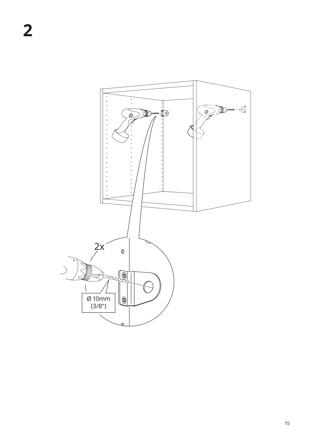 Assembly instructions for IKEA Laetthet suspension rail | Page 15 - IKEA SMÅSTAD / UPPFÖRA storage combination 194.319.00