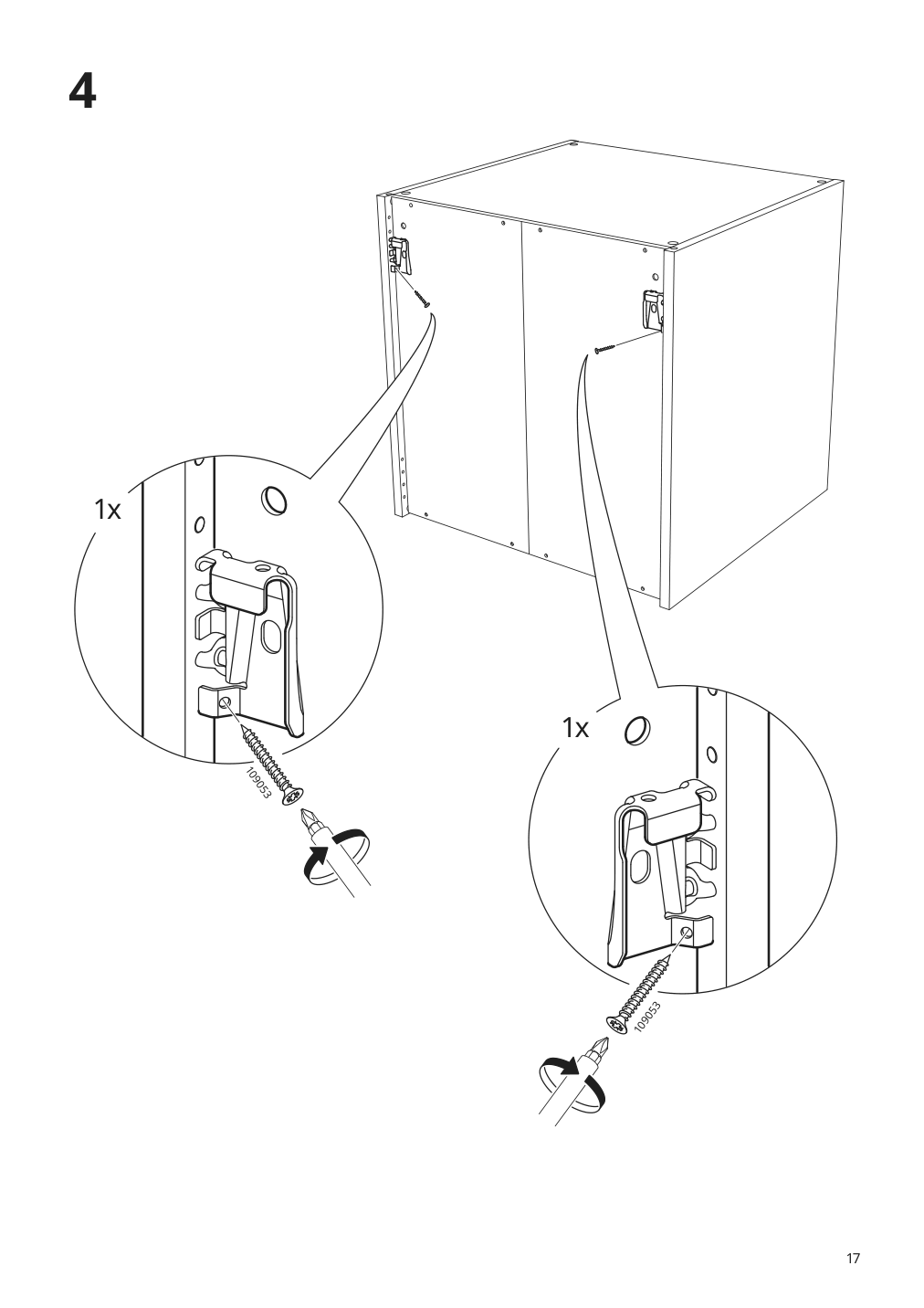 Assembly instructions for IKEA Laetthet suspension rail | Page 17 - IKEA SMÅSTAD wall cabinet 093.899.54