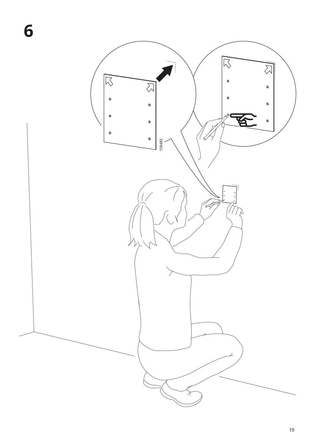 Assembly instructions for IKEA Laetthet suspension rail | Page 19 - IKEA SMÅSTAD / UPPFÖRA storage combination 394.319.23