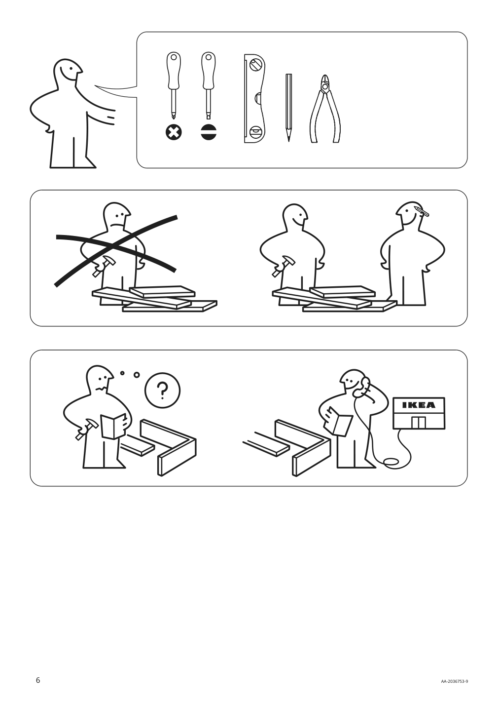 Assembly instructions for IKEA Laetthet suspension rail | Page 6 - IKEA SMÅSTAD / UPPFÖRA storage combination 294.319.14