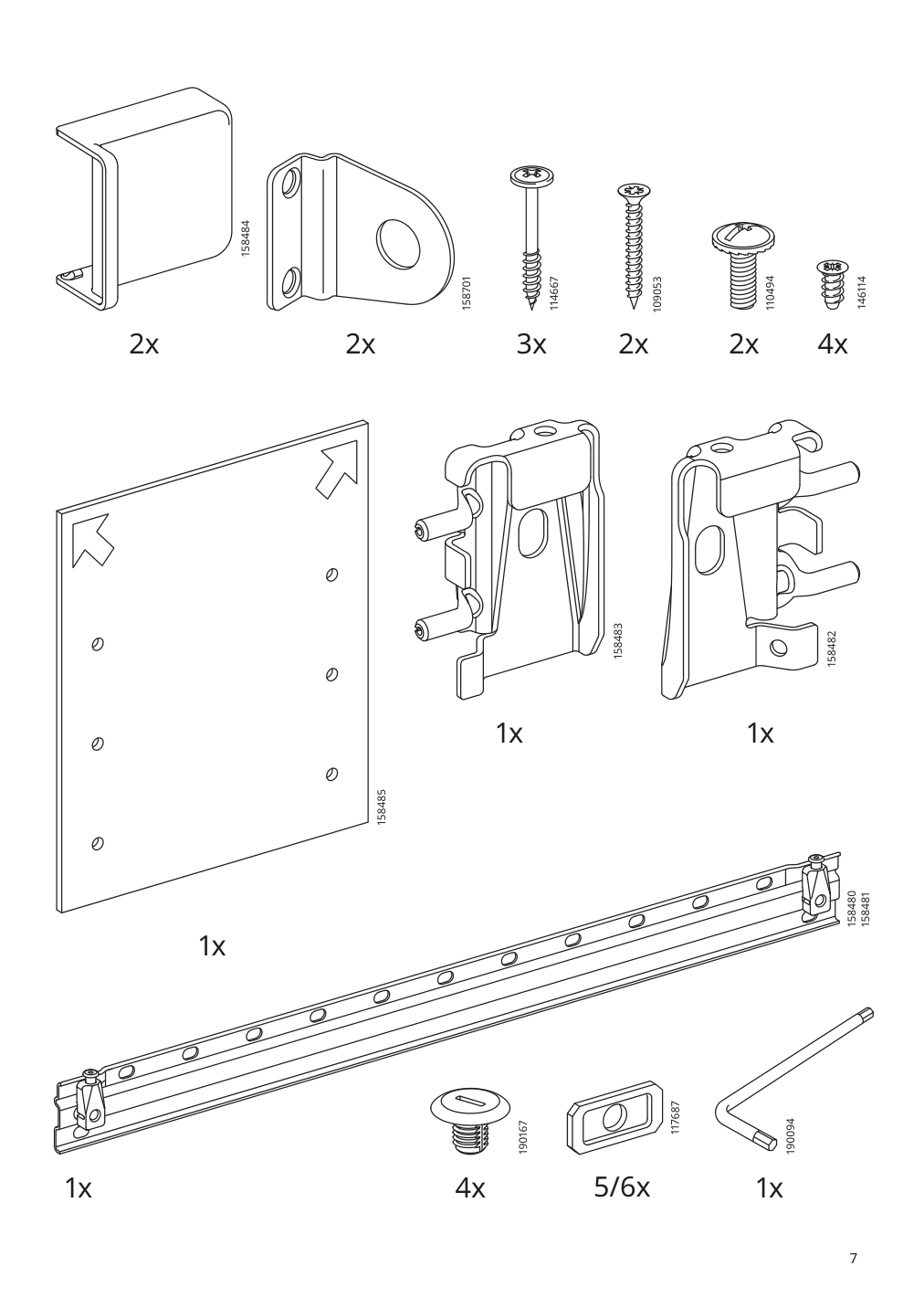 Assembly instructions for IKEA Laetthet suspension rail | Page 7 - IKEA SMÅSTAD wall cabinet 593.899.56