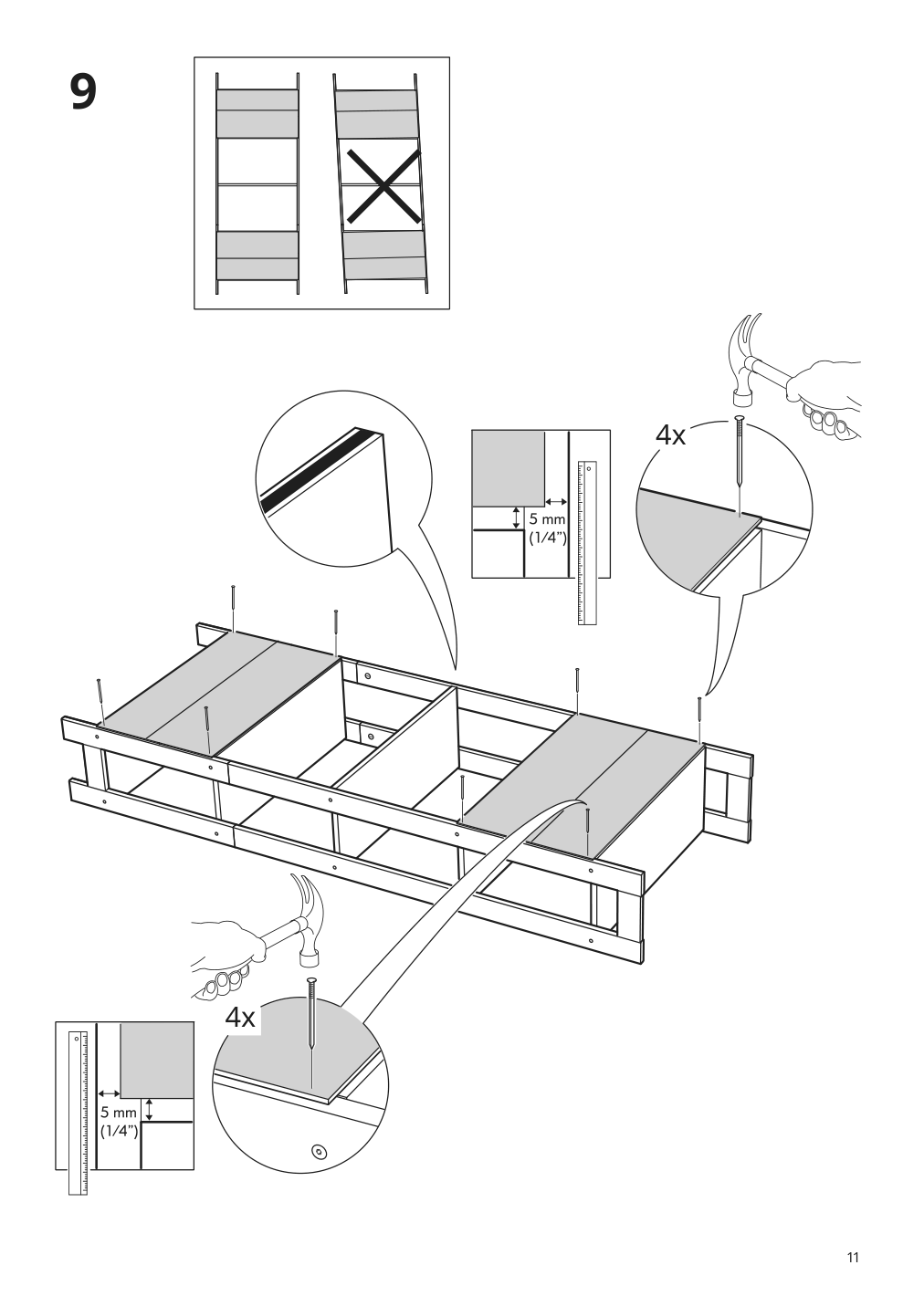 Assembly instructions for IKEA Laiva bookcase black brown | Page 11 - IKEA LAIVA / BRIMNES TV storage combination 493.986.21