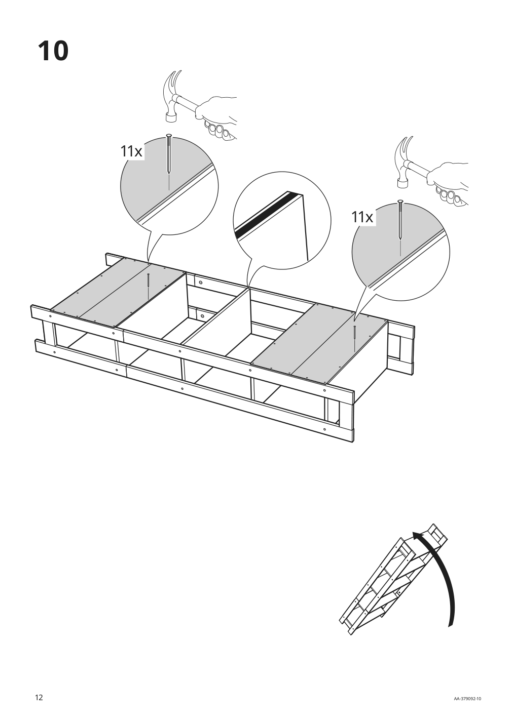 Assembly instructions for IKEA Laiva bookcase black brown | Page 12 - IKEA LAIVA / BRIMNES TV storage combination 493.986.21