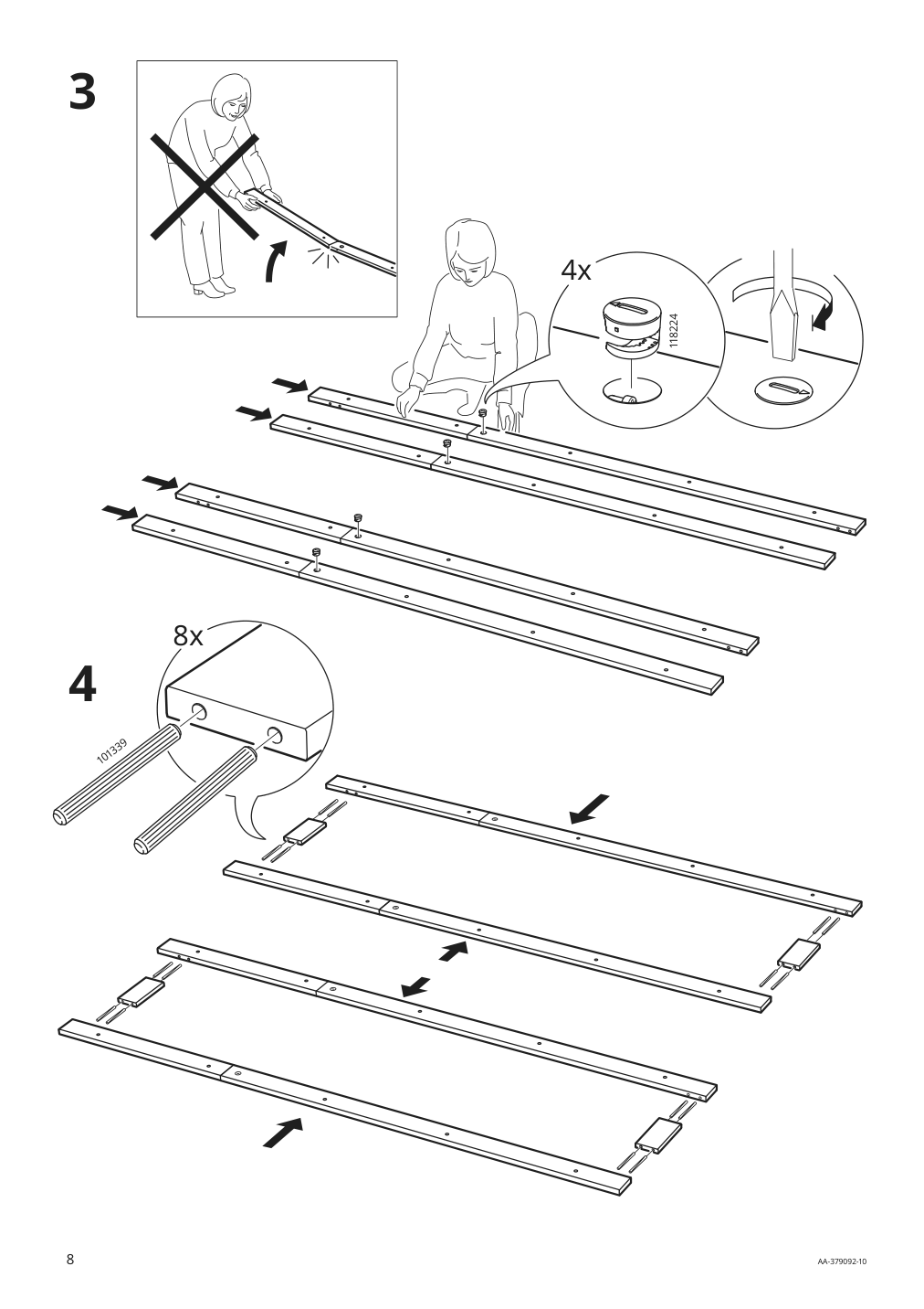 Assembly instructions for IKEA Laiva bookcase black brown | Page 8 - IKEA LAIVA / BRIMNES TV storage combination 493.986.21