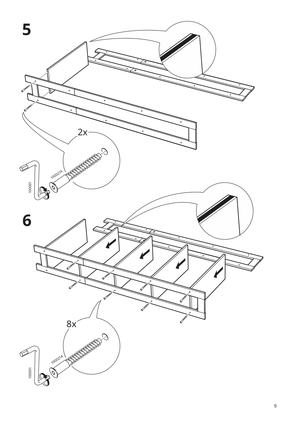 Assembly instructions for IKEA Laiva bookcase black brown | Page 9 - IKEA LAIVA / BRIMNES TV storage combination 493.986.21