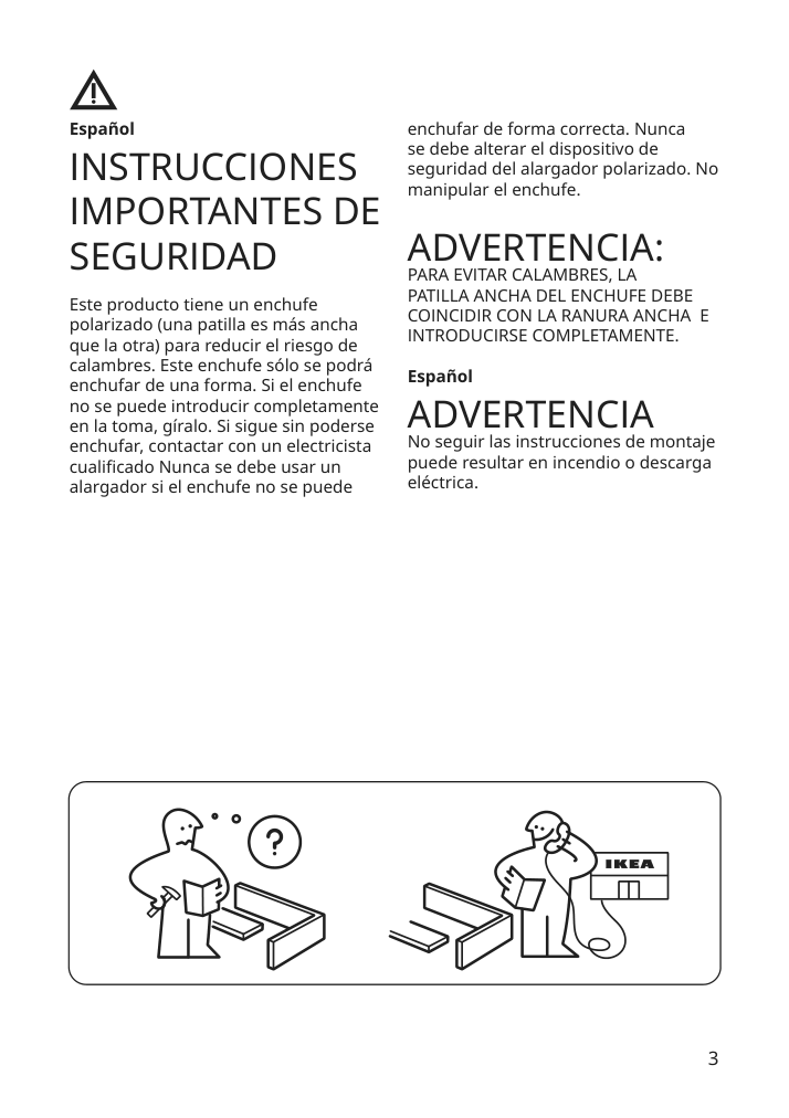 Assembly instructions for IKEA Lampan table lamp white | Page 3 - IKEA LAMPAN table lamp 200.469.88