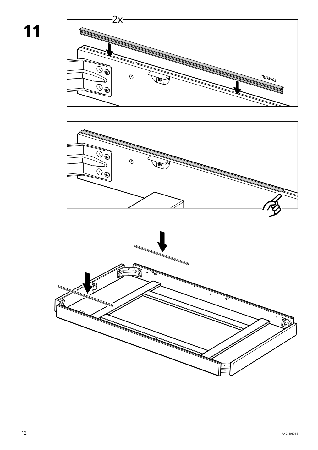 Assembly instructions for IKEA Laneberg extendable table brown | Page 12 - IKEA LANEBERG / EKEDALEN table and 4 chairs 694.829.54