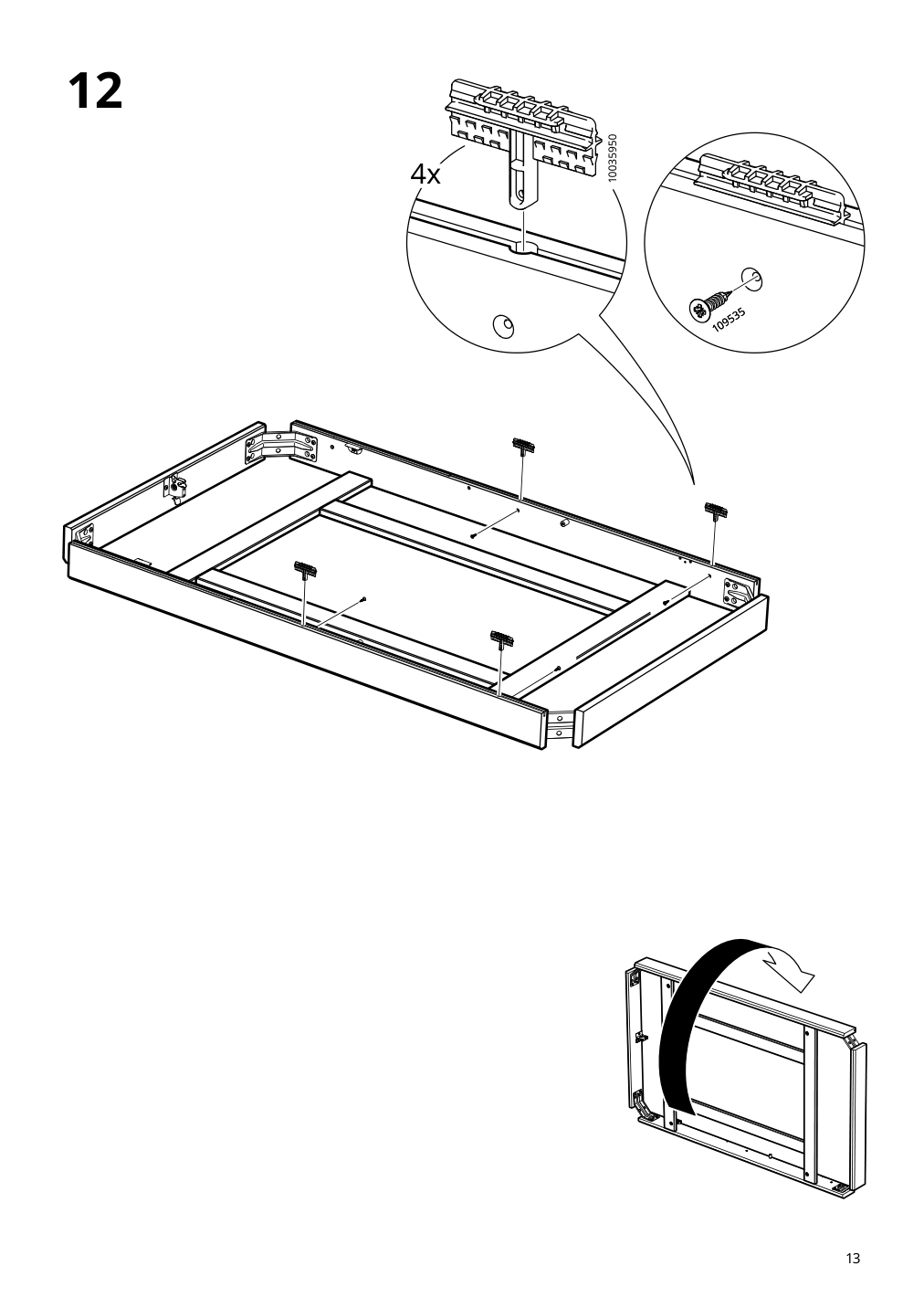 Assembly instructions for IKEA Laneberg extendable table brown | Page 13 - IKEA LANEBERG / EKEDALEN table and 4 chairs 694.829.54