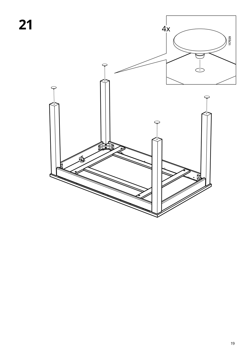 Assembly instructions for IKEA Laneberg extendable table brown | Page 19 - IKEA LANEBERG / INGOLF table and 4 chairs 594.829.59