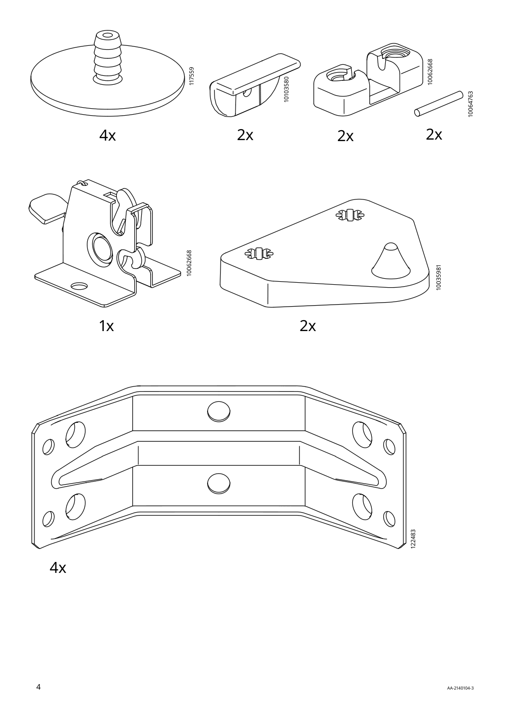 Assembly instructions for IKEA Laneberg extendable table brown | Page 4 - IKEA LANEBERG / EKEDALEN table and 4 chairs 694.829.54