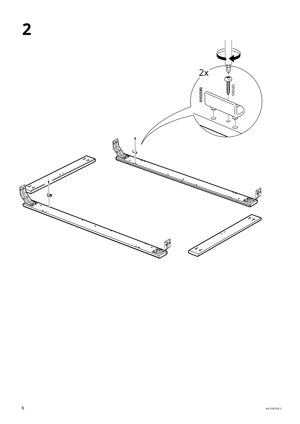 Assembly instructions for IKEA Laneberg extendable table brown | Page 6 - IKEA LANEBERG / INGOLF table and 4 chairs 594.829.59