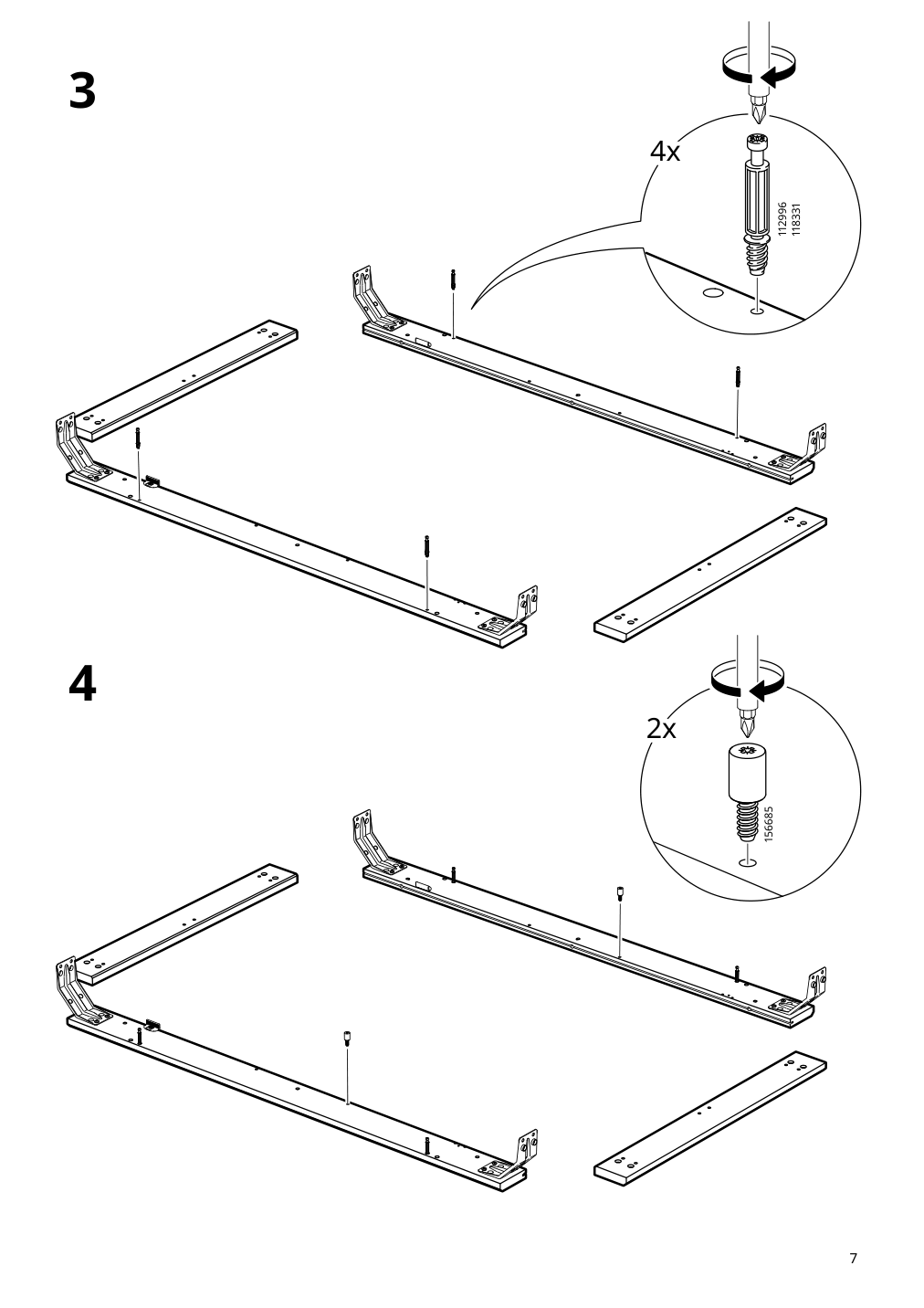 Assembly instructions for IKEA Laneberg extendable table brown | Page 7 - IKEA LANEBERG / EKEDALEN table and 4 chairs 694.829.54