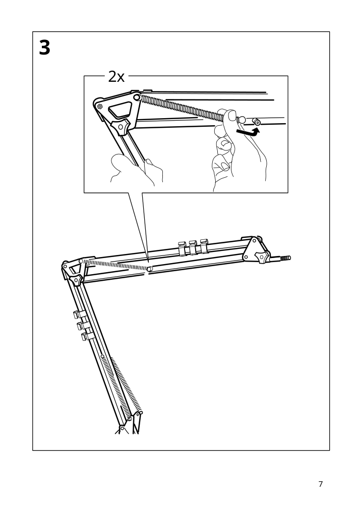 Assembly instructions for IKEA Lanespelare microphone arm with screw mount anthracite | Page 7 - IKEA LÅNESPELARE microphone arm 905.713.97